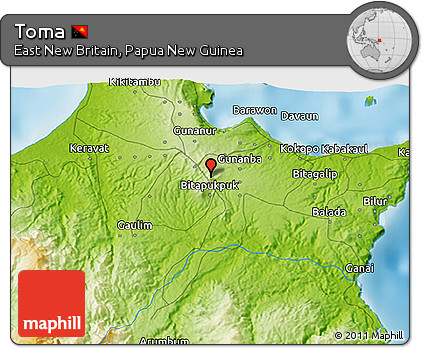 Physical 3D Map of Toma