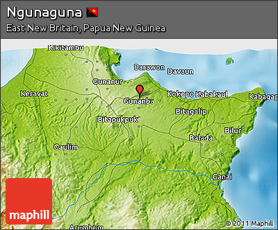 Physical 3D Map of Ngunaguna