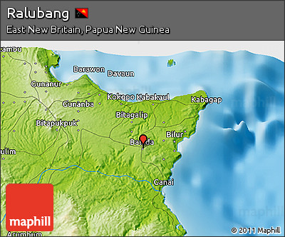 Physical 3D Map of Ralubang