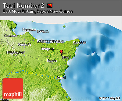 Physical 3D Map of Taui Number 2