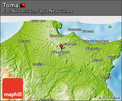 Physical 3D Map of Toma