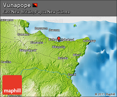 Physical 3D Map of Vunapope