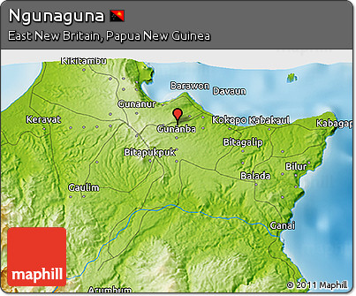 Physical 3D Map of Ngunaguna