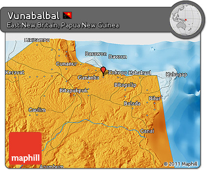 Political 3D Map of Vunabalbal
