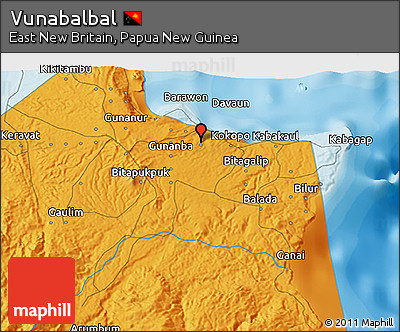 Political 3D Map of Vunabalbal