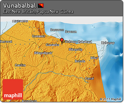 Political 3D Map of Vunabalbal