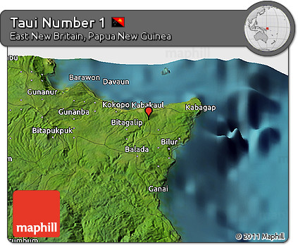 Satellite 3D Map of Taui Number 1