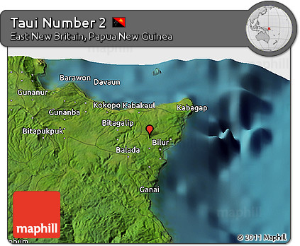 Satellite 3D Map of Taui Number 2