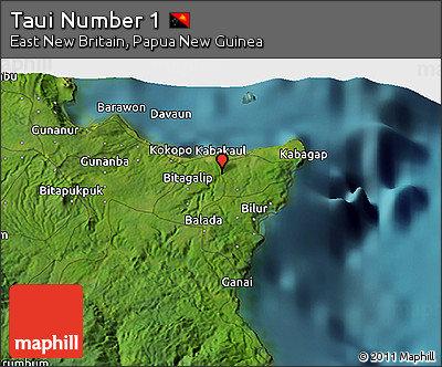 Satellite 3D Map of Taui Number 1