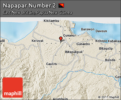 Shaded Relief 3D Map of Napapar Number 2