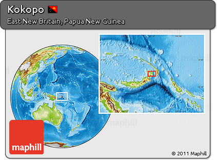 Physical Location Map of Kokopo