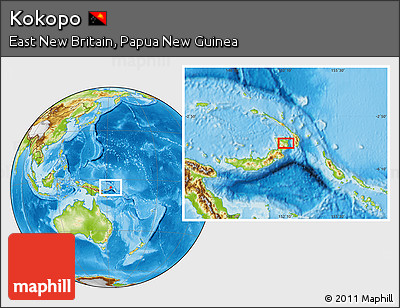 Physical Location Map of Kokopo