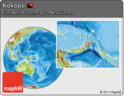 Physical Location Map of Kokopo