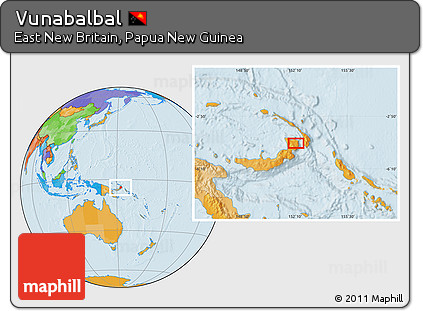Political Location Map of Vunabalbal