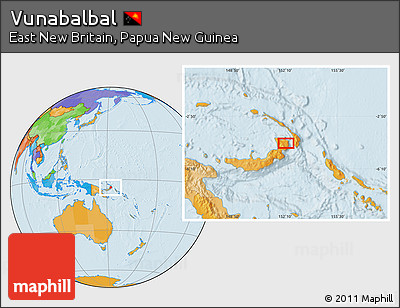 Political Location Map of Vunabalbal
