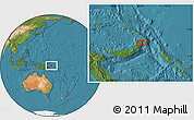 Satellite Location Map of Kokopo