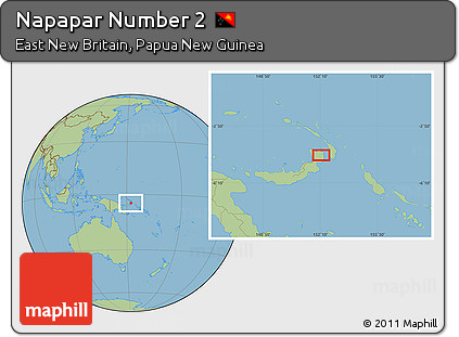 Savanna Style Location Map of Napapar Number 2