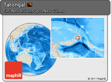 Shaded Relief Location Map of Tatongal