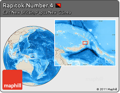 Shaded Relief Location Map of Rapitok Number 4