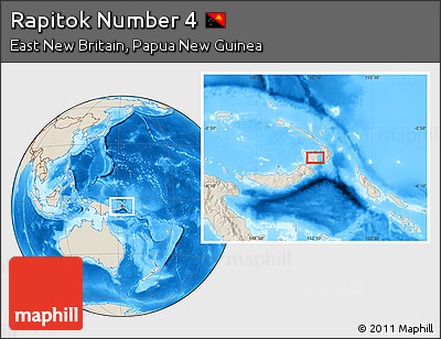 Shaded Relief Location Map of Rapitok Number 4