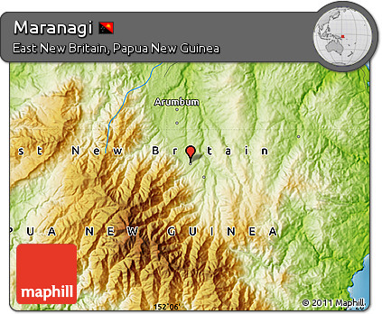 Physical Map of Maranagi