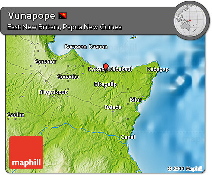 Physical Map of Vunapope