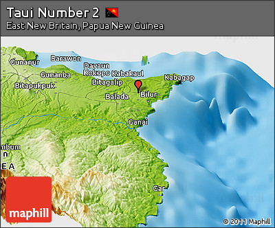 Physical Panoramic Map of Taui Number 2