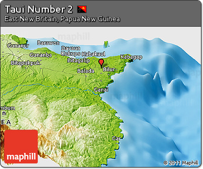 Physical Panoramic Map of Taui Number 2