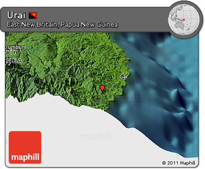 Satellite Panoramic Map of Urai