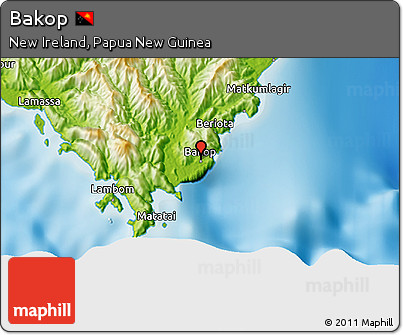 Physical 3D Map of Bakop