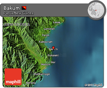 Satellite 3D Map of Bakum