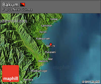Satellite 3D Map of Bakum