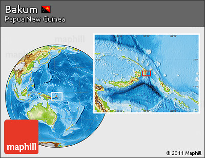 Physical Location Map of Bakum