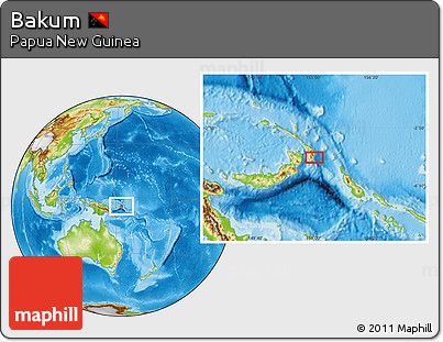 Physical Location Map of Bakum