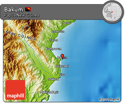 Physical Map of Bakum