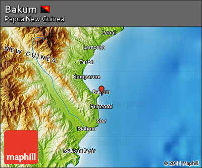 Physical Map of Bakum