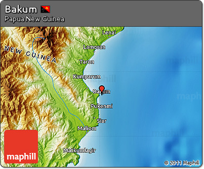 Physical Map of Bakum