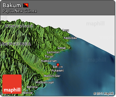 Satellite Panoramic Map of Bakum