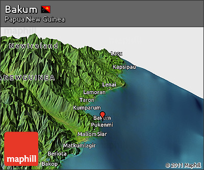 Satellite Panoramic Map of Bakum