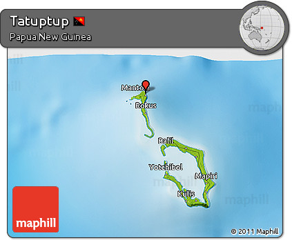 Physical 3D Map of Tatuptup
