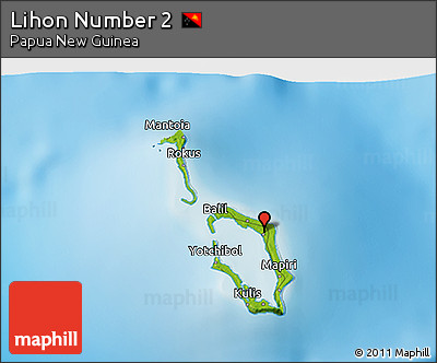 Physical 3D Map of Lihon Number 2