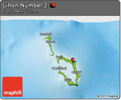Physical 3D Map of Lihon Number 2