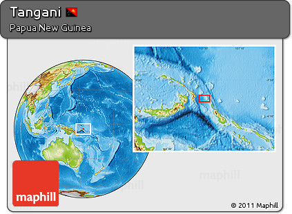 Physical Location Map of Tangani