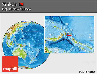 Physical Location Map of Siaken