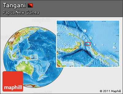 Physical Location Map of Tangani