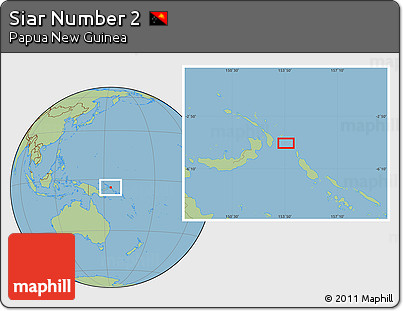 Savanna Style Location Map of Siar Number 2