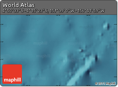 Satellite Map of the Area around 4° 32' 58" S, 157° 10' 30" W