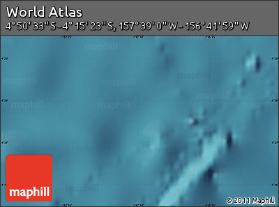 Satellite Map of the Area around 4° 32' 58" S, 157° 10' 30" W