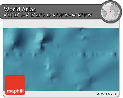 Satellite 3D Map of the Area around 4° 32' 58" S, 15° 13' 29" W