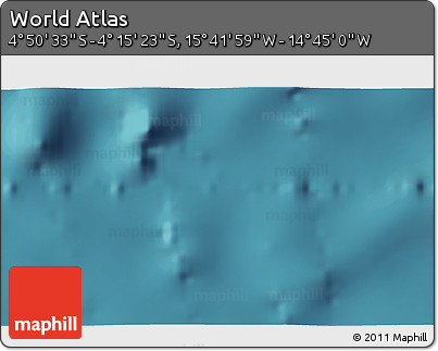 Satellite 3D Map of the Area around 4° 32' 58" S, 15° 13' 29" W